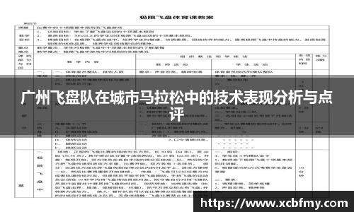 广州飞盘队在城市马拉松中的技术表现分析与点评